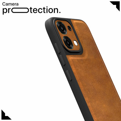 Pikkme brown Leather mobile cover for Oppo F31/F33 5G – photo 5