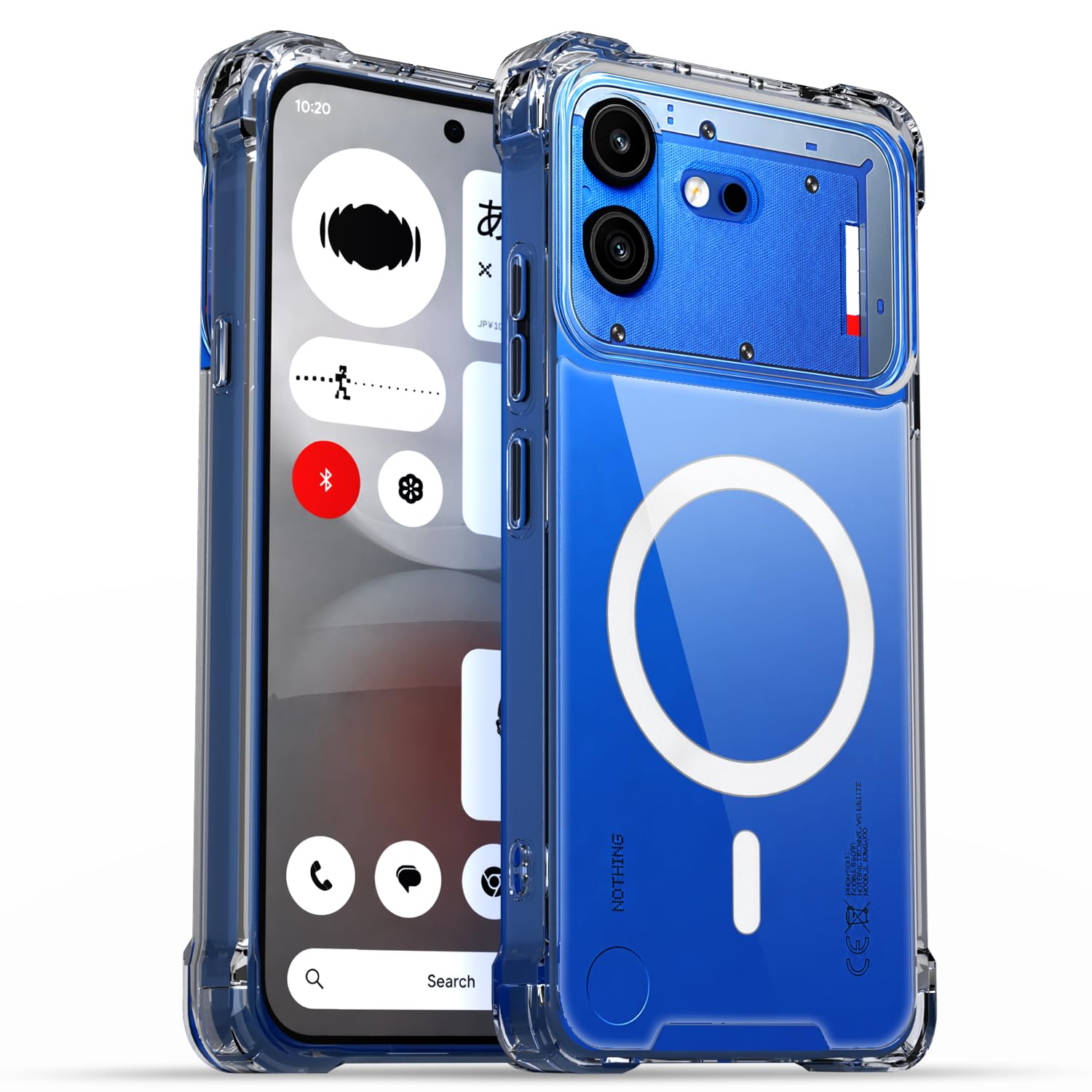 Pikkme transparent mag-safe mobile back cover for Nothing Phone 4b 5G