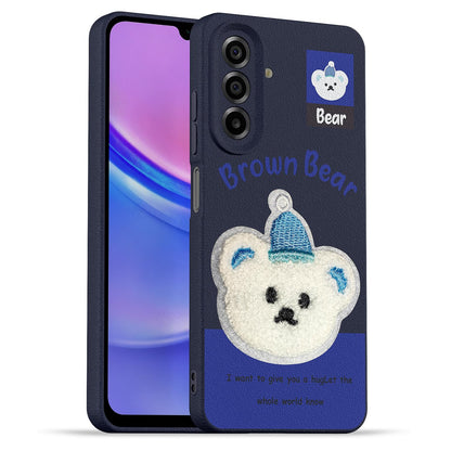 Pikkme Samsung M17/A17/F17 5G Plush Patch blue mobile back cover