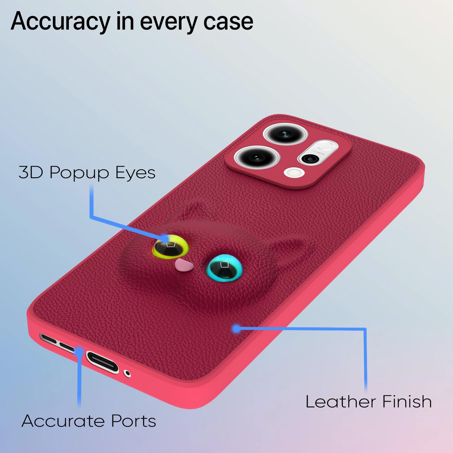 Pink Cat phone cover for Oppo Reno 14 5G – Pikkme – photo 4