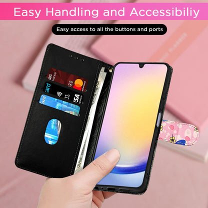 Pikkme Samsung A25 5G pink flower flip cover – photo 4