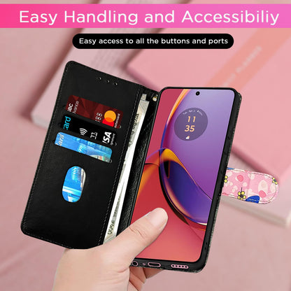 Pikkme pink flower wallet flip cover for Moto G84 5G – photo 7