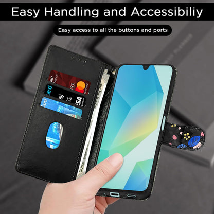Samsung A16 5G Wallet mobile flip cover in black flower by Pikkme – photo 7
