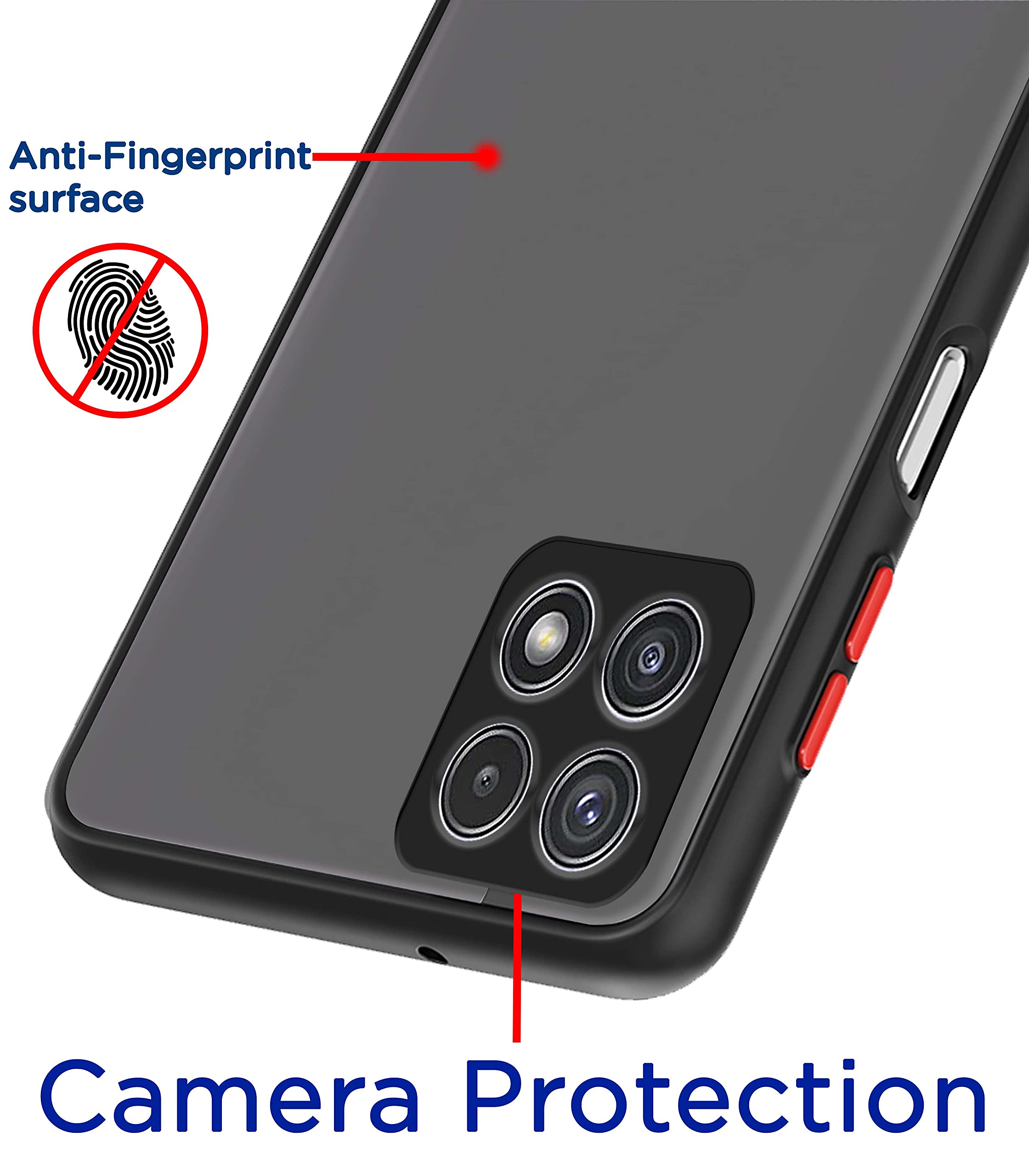 Samsung F42/A22 5G Matte back cover in black by Pikkme – photo 2