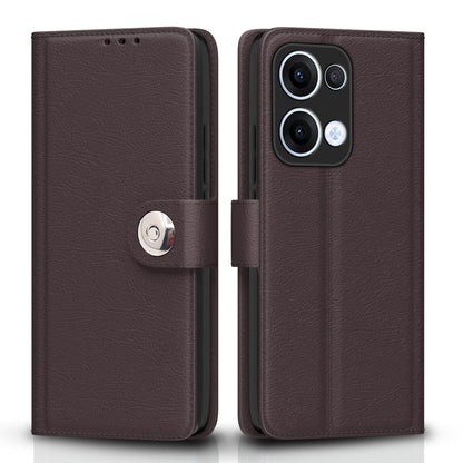 Pikkme Oppo Reno 13 5G coffee wallet flip cover