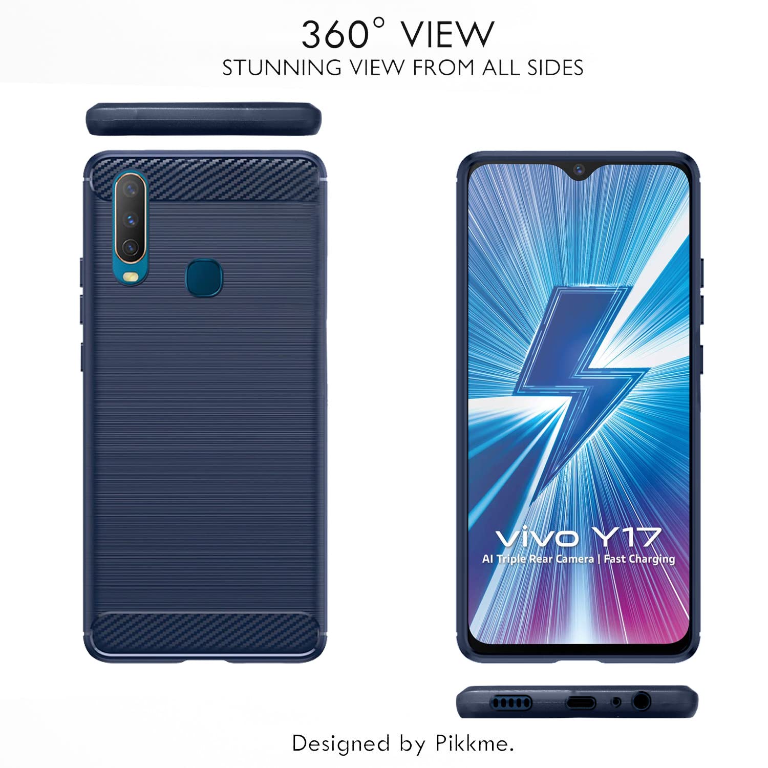 Pikkme Vivo Y12/Y15/Y17/U10 blue mobile cover – photo 2