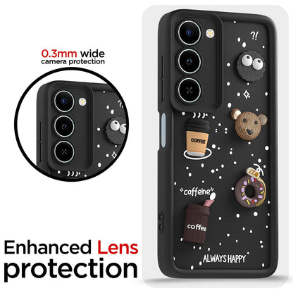 Pikkme Realme P4 Lite/C83 5G Bear Coffee black mobile cover – photo 5