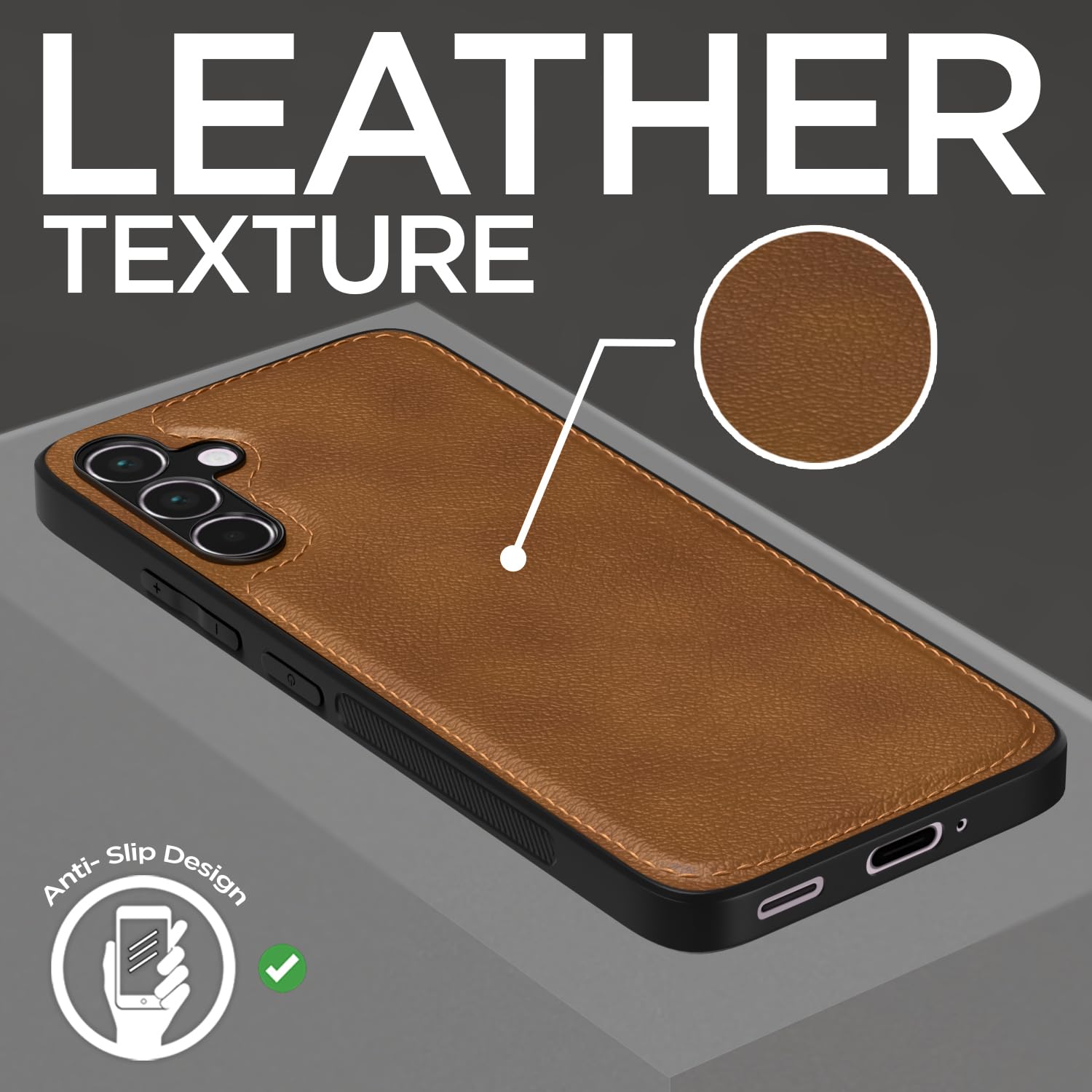 Brown back cover for Samsung A55 5G – Pikkme – photo 2