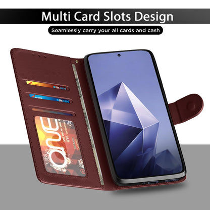 Pikkme brown Wallet mobile flip cover for Infinix Note 50s 5G – photo 5