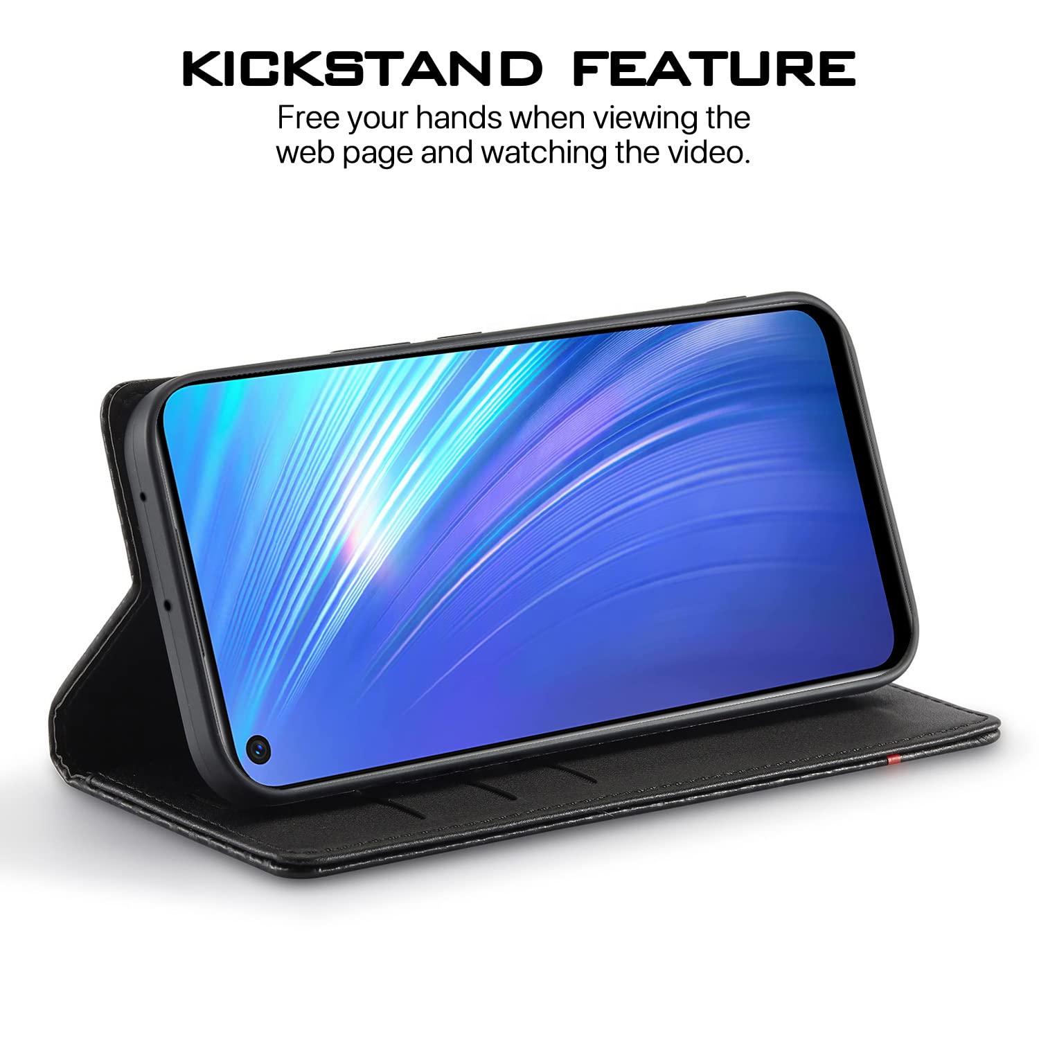 Pikkme Realme 6 black mobile flip cover – photo 5