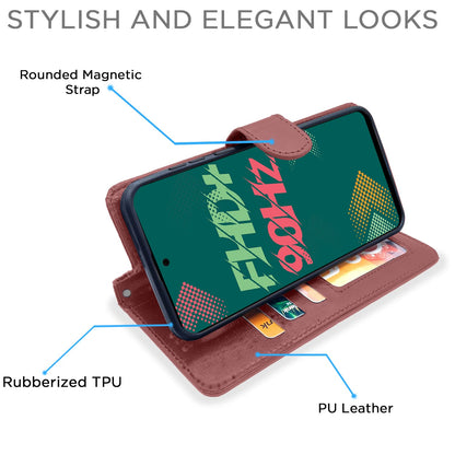 Pikkme brown flip cover for Infinix Hot 11s – photo 5