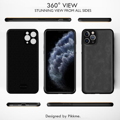 Pikkme grey Leather mobile back cover for iPhone 11 Pro Max – photo 2