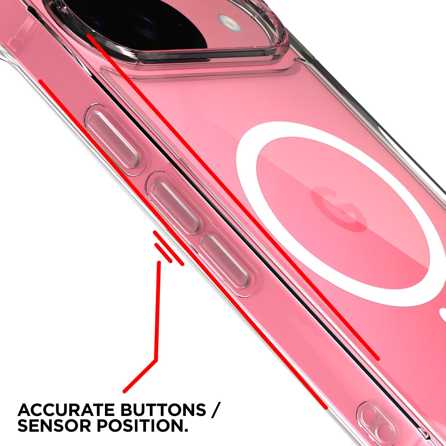 Pikkme transparent mag-safe MagSafe phone cover for Google Pixel 9/Pixel 10/Pixel 10 Pro 5G – photo 6