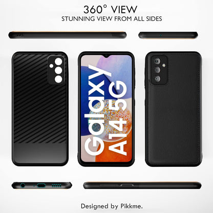 Samsung A14 5G Leather phone cover in black by Pikkme – photo 3