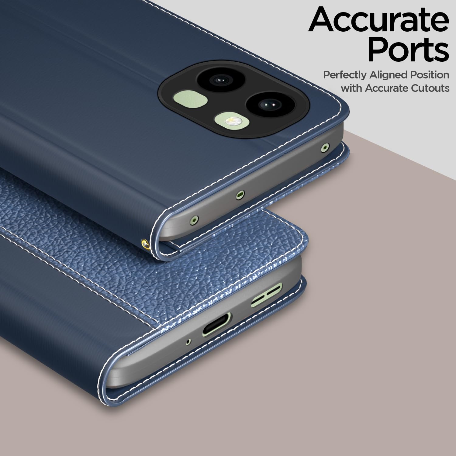 Blue wallet flip cover for OnePlus 15R 5G – Pikkme – photo 2