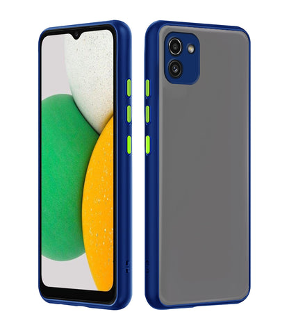 Pikkme blue mobile back cover for Samsung A03