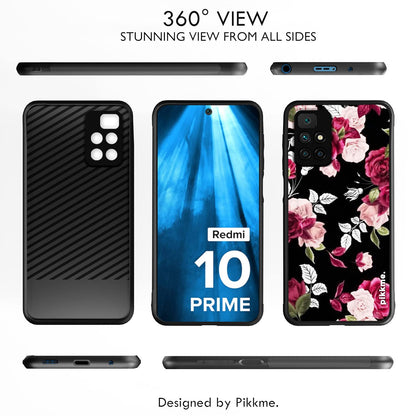 Pikkme Redmi 10 Prime Flower mobile back cover – photo 2