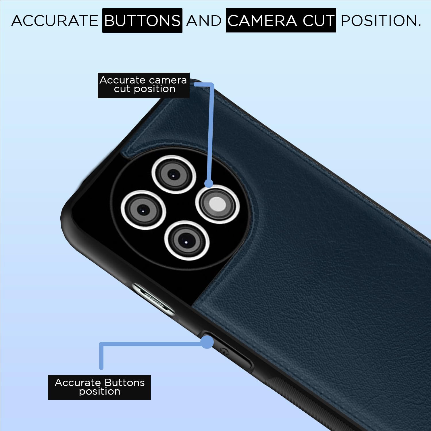 Pikkme OnePlus 11R 5G Leather blue phone cover – photo 6