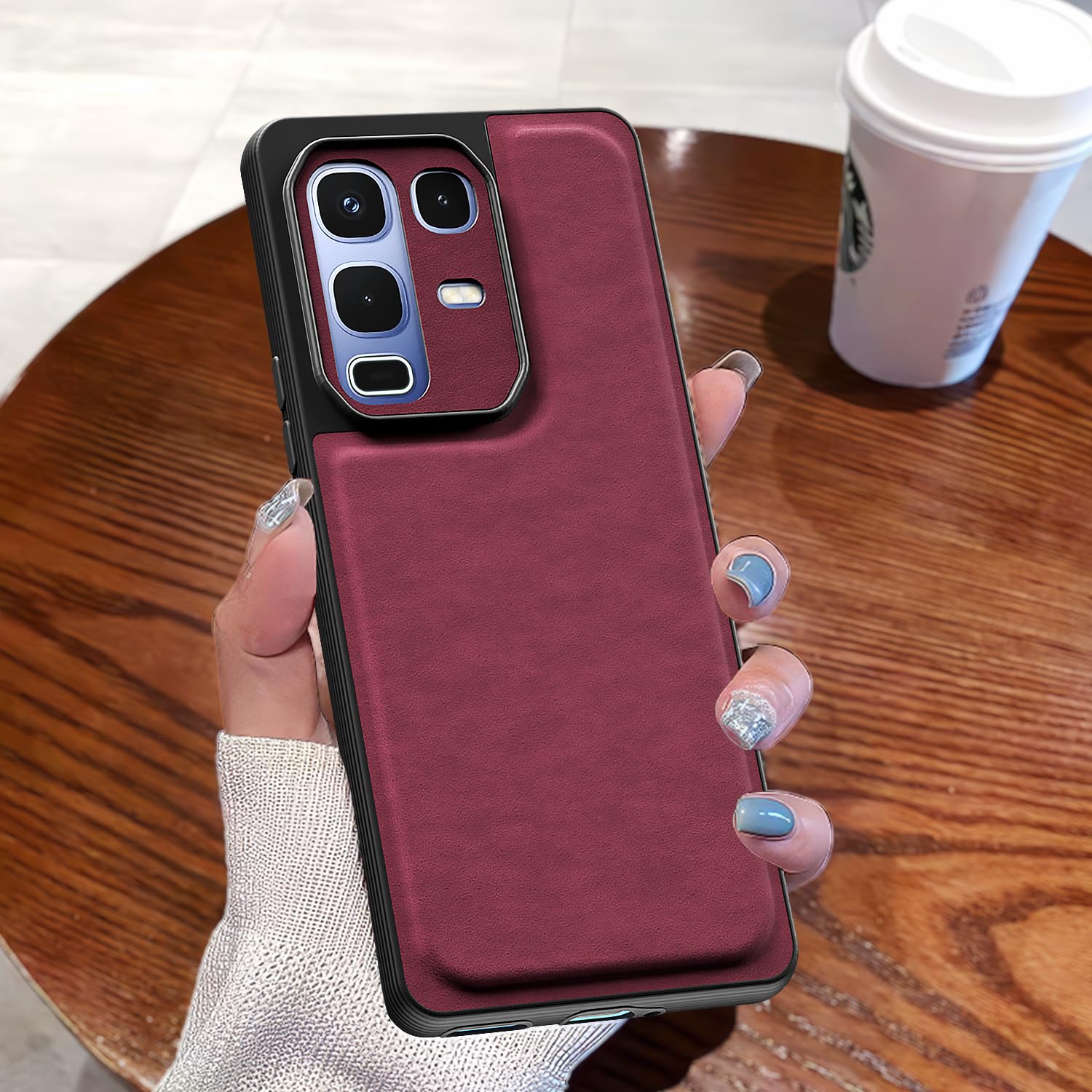 Purple Leather mobile back cover for Infinix Note 50s 5G – Pikkme – photo 7
