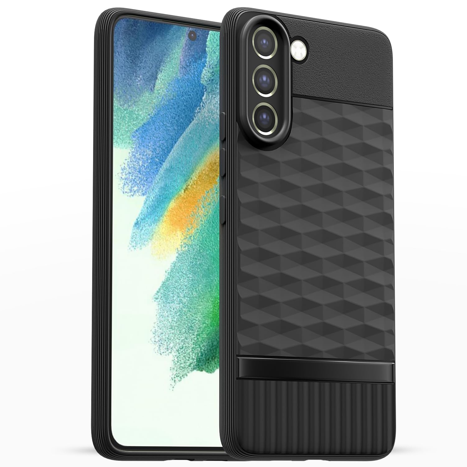 Black mobile back cover for Samsung S21 FE 5G – Pikkme