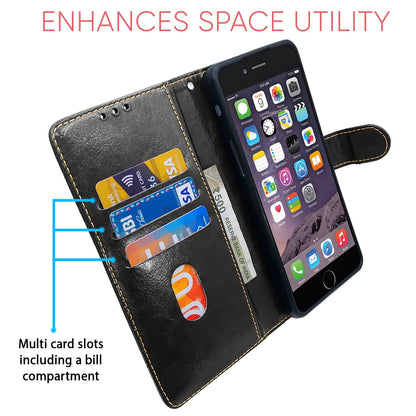 Pikkme black & brown flip cover for iPhone 6/6s – photo 3