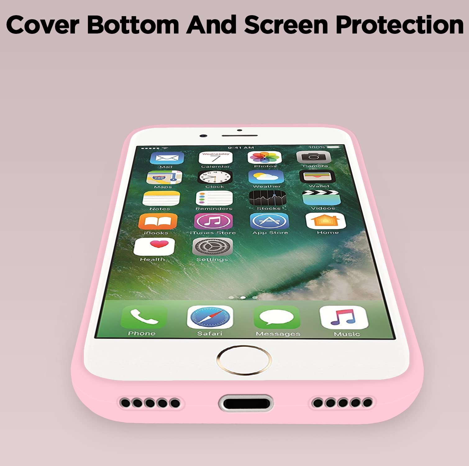 Pikkme iPhone 6/6S Soft Silicone rose pink mobile back cover – photo 5