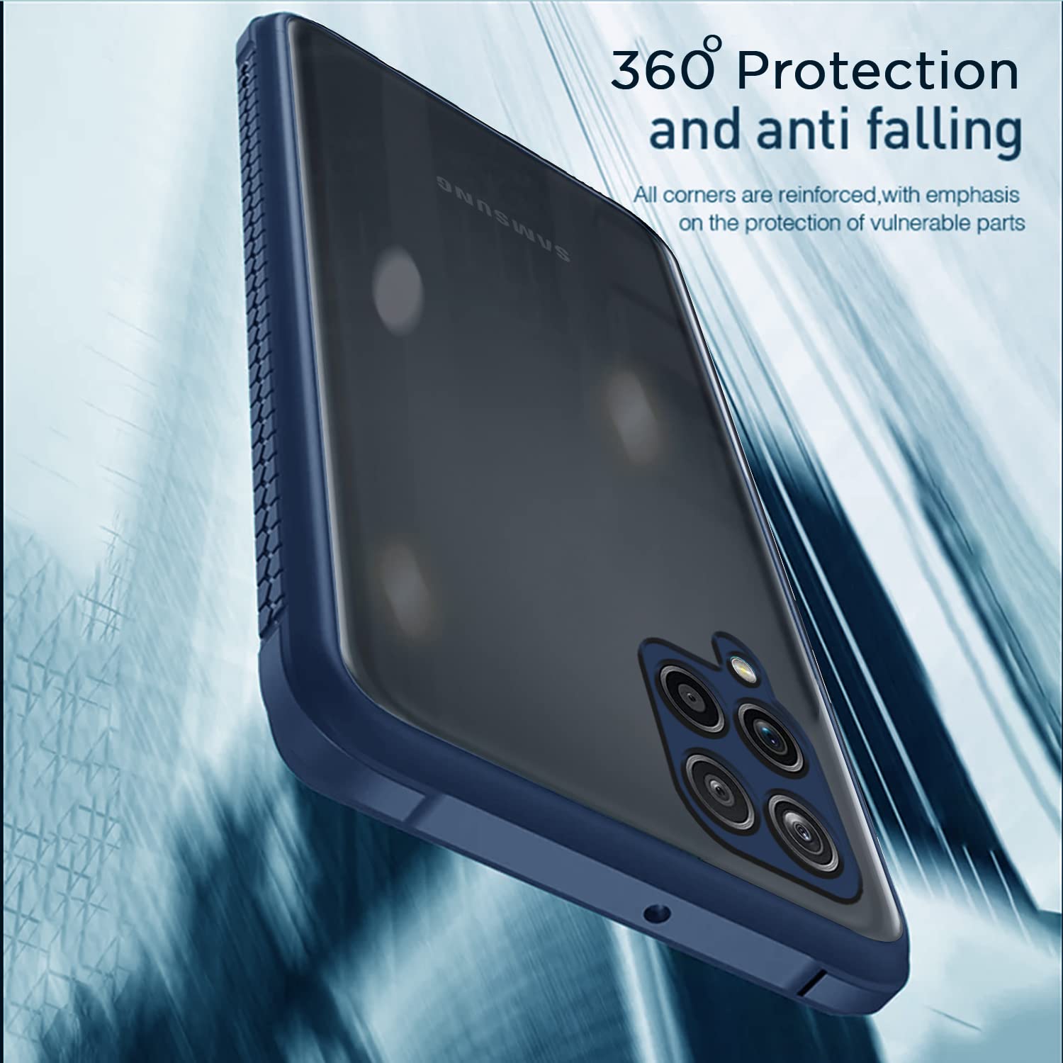 Pikkme blue Clear phone cover for Samsung M12/A12/F12 – photo 4