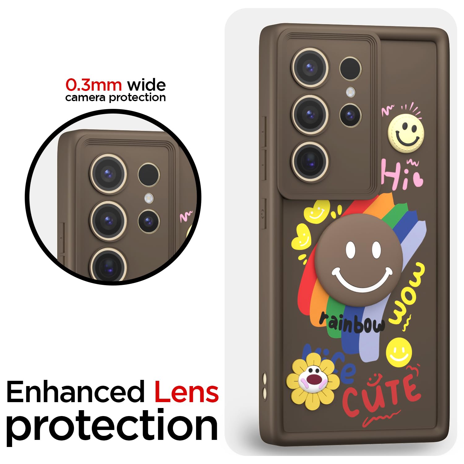 Pikkme Samsung S24 Ultra 5G Soft Silicone brown mobile cover – photo 5