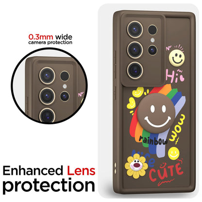 Pikkme Samsung S24 Ultra 5G Soft Silicone brown mobile cover – photo 5