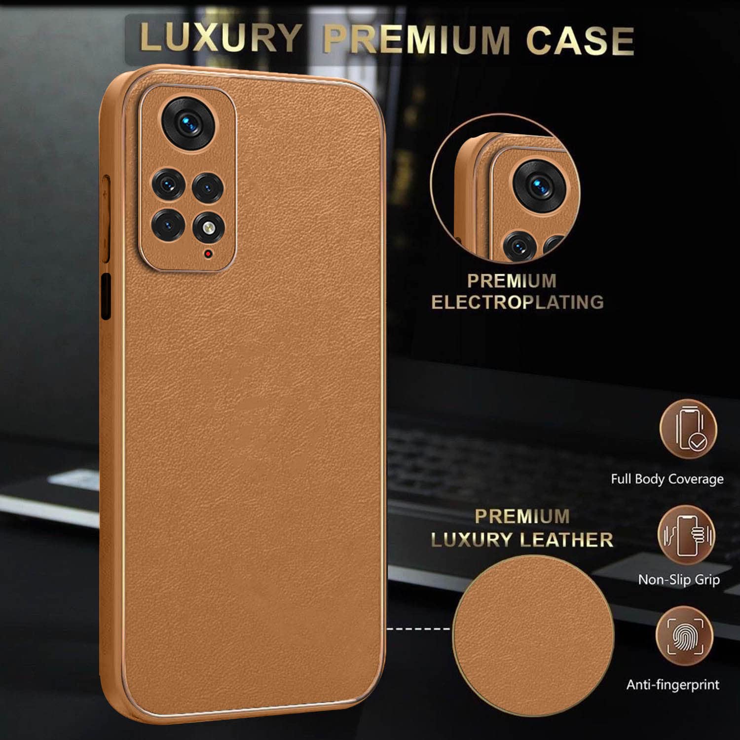 Brown Chrome mobile cover for Redmi Note 11 Pro/Note 11 Pro Plus 5G – Pikkme – photo 2