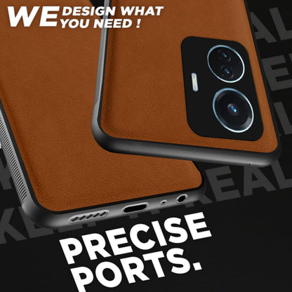 Pikkme Vivo T1 44W/iQOO Z6 44W Leather camel phone cover – photo 4