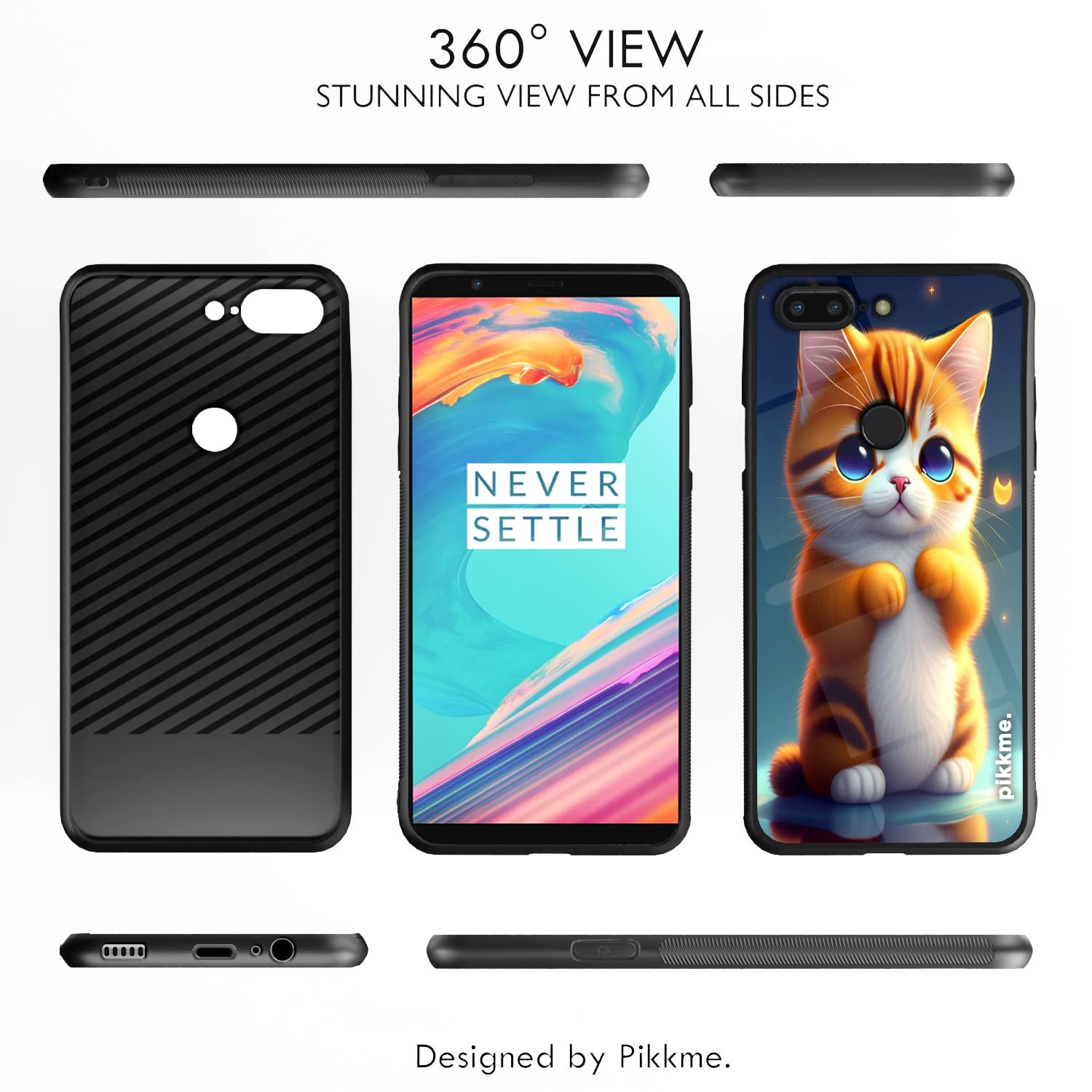 OnePlus 5T Cat phone cover by Pikkme – photo 2