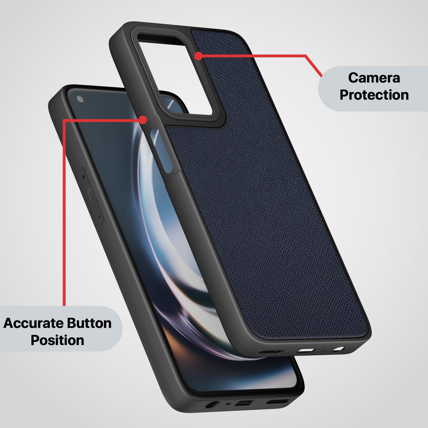 Pikkme OnePlus Nord CE 2 Lite 5G Indian Leather Back Cover (Blue)