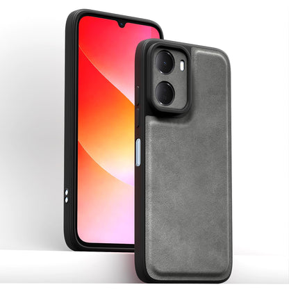 Redmi 15A 5G Leather back cover in grey by Pikkme – photo 2