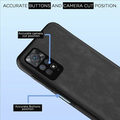 Pikkme grey Leather mobile back cover for Redmi Note 11 Pro/Note 11 Pro Plus 5G – photo 6