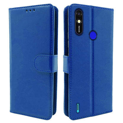 Pikkme Tecno Spark Go Plus Wallet blue flip cover