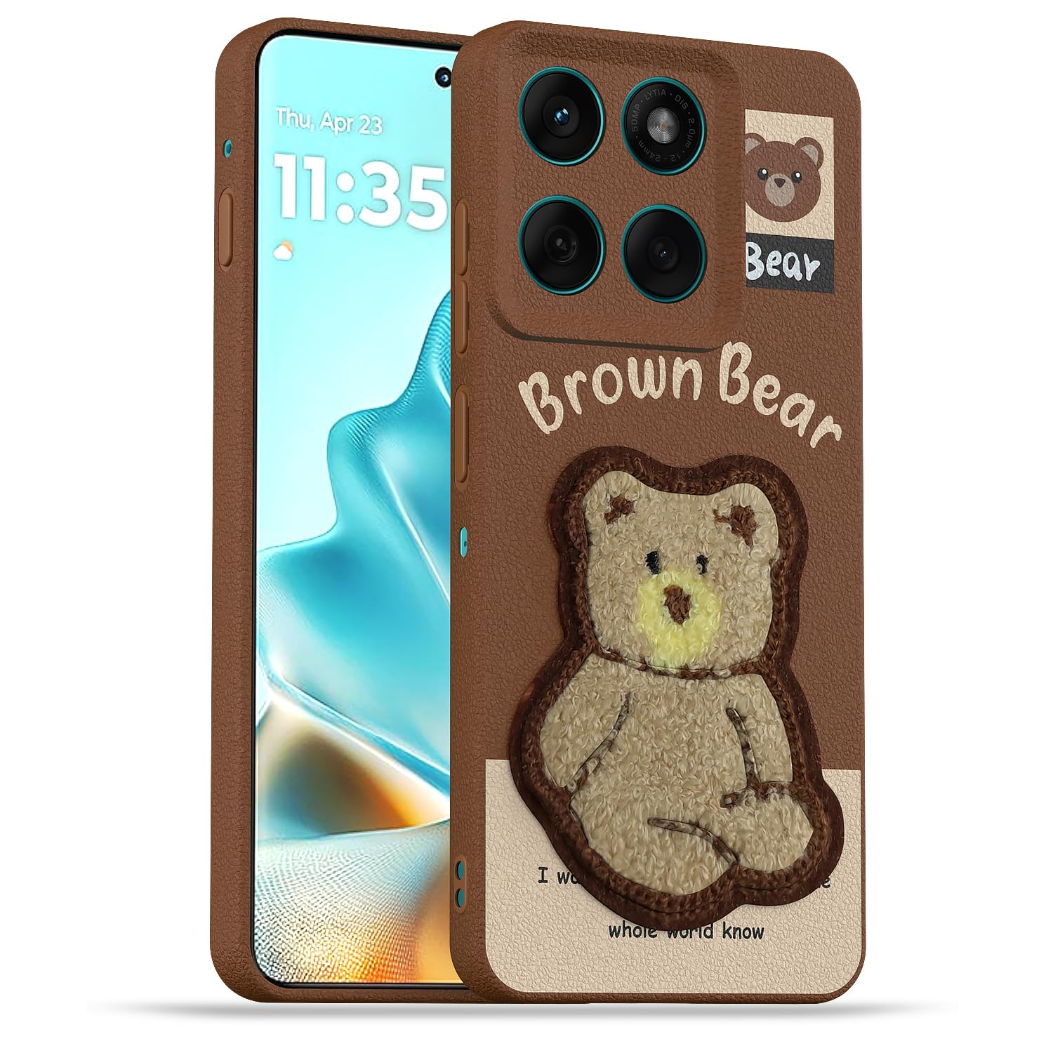 Pikkme Moto Edge 60/Edge 60 Fusion 5G brown phone cover