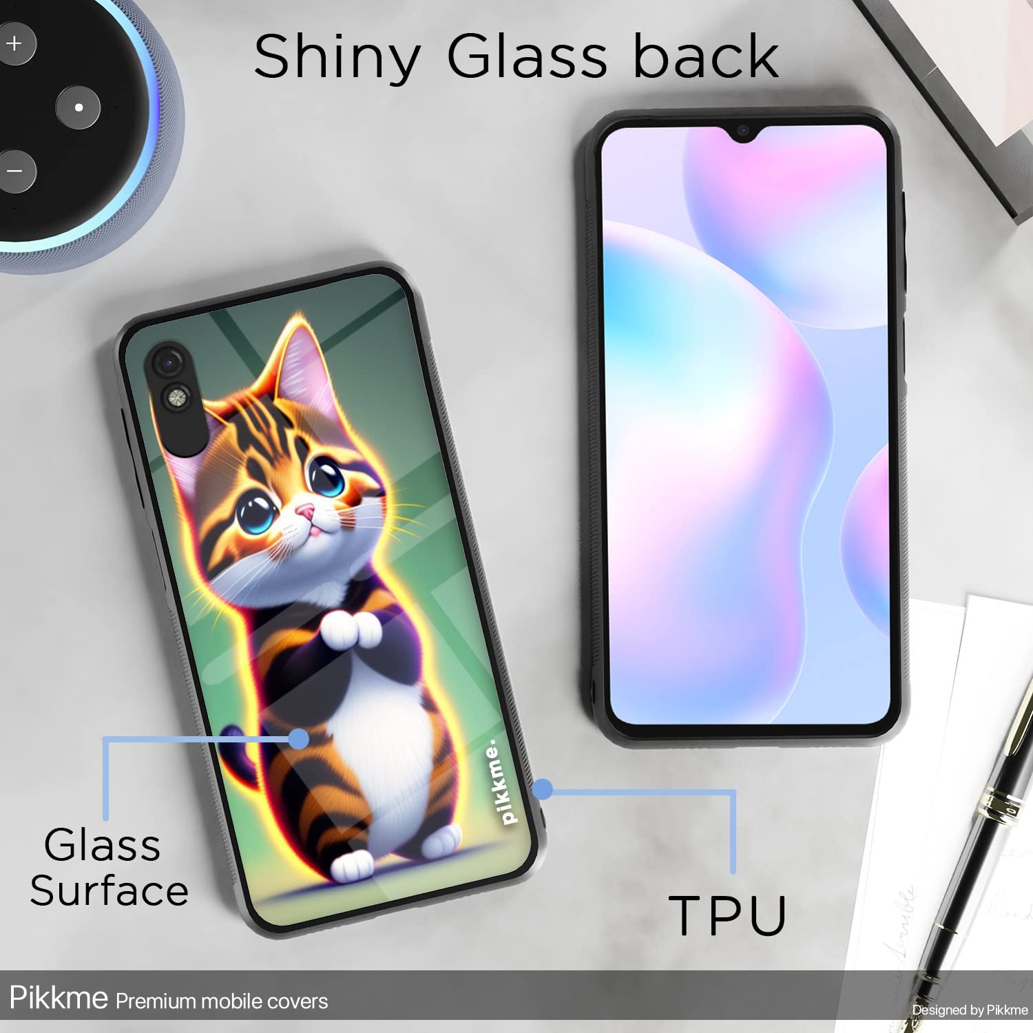 Redmi 9A/9i/9A Sport Cat mobile cover by Pikkme – photo 3