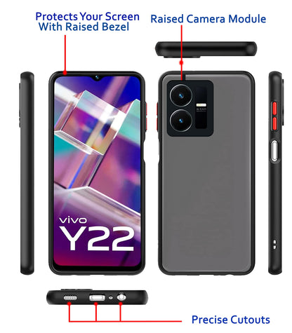 Pikkme tpu, black Hybrid back cover for Vivo Y22 – photo 3