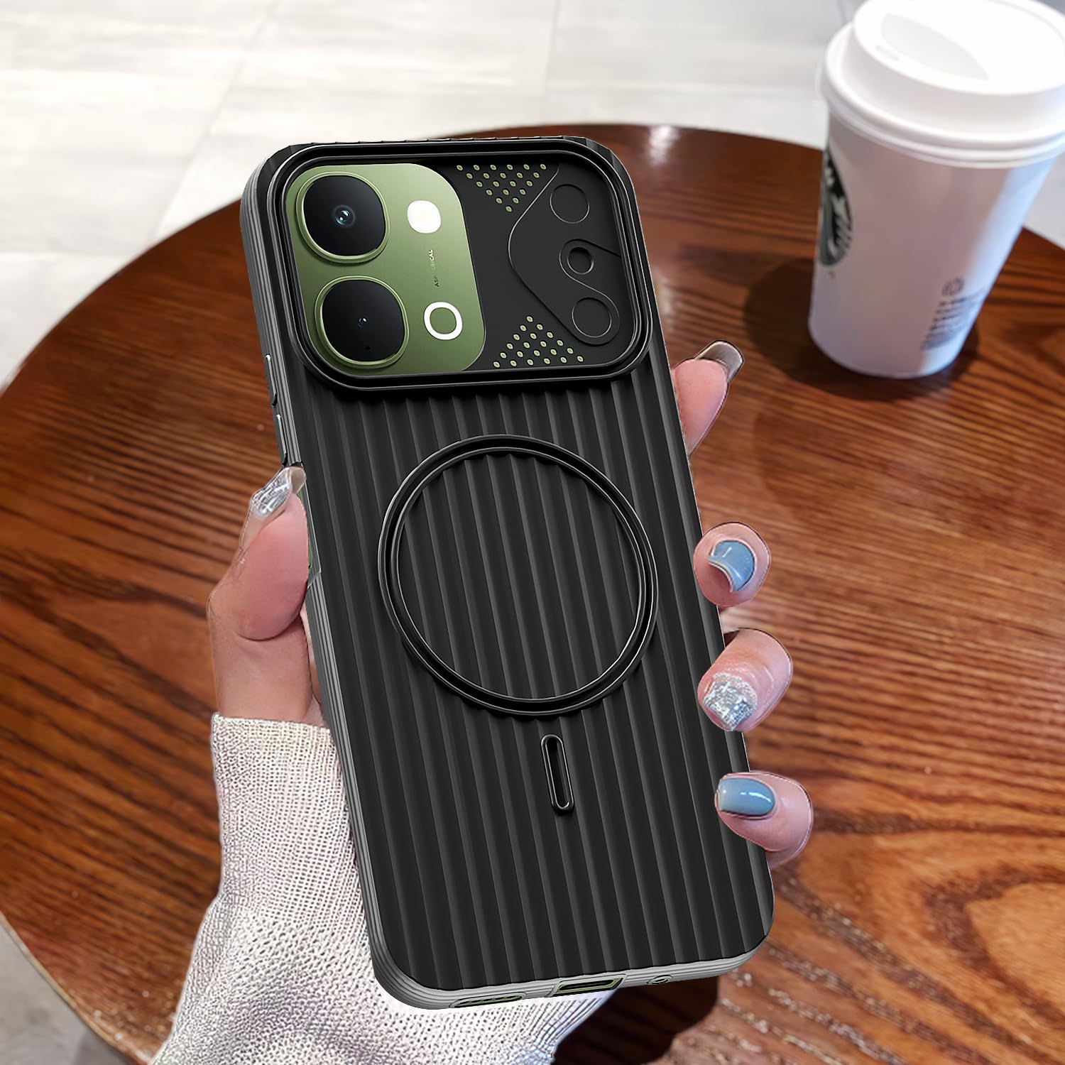 Pikkme Vivo T5x/Y51 Pro/iQOO Z11x 5G black phone cover – photo 7