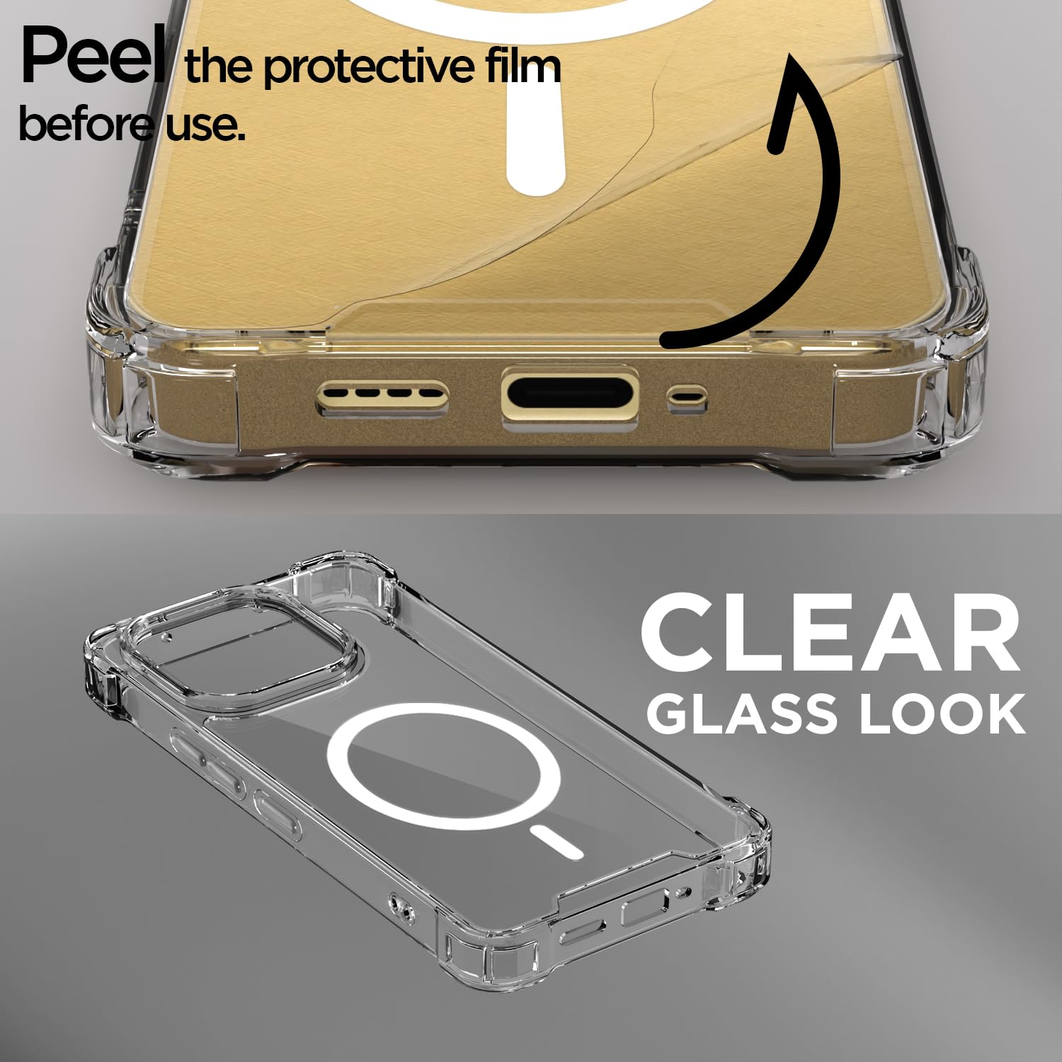 Pikkme transparent mag-safe mobile back cover for Realme 16 Pro 5G – photo 3