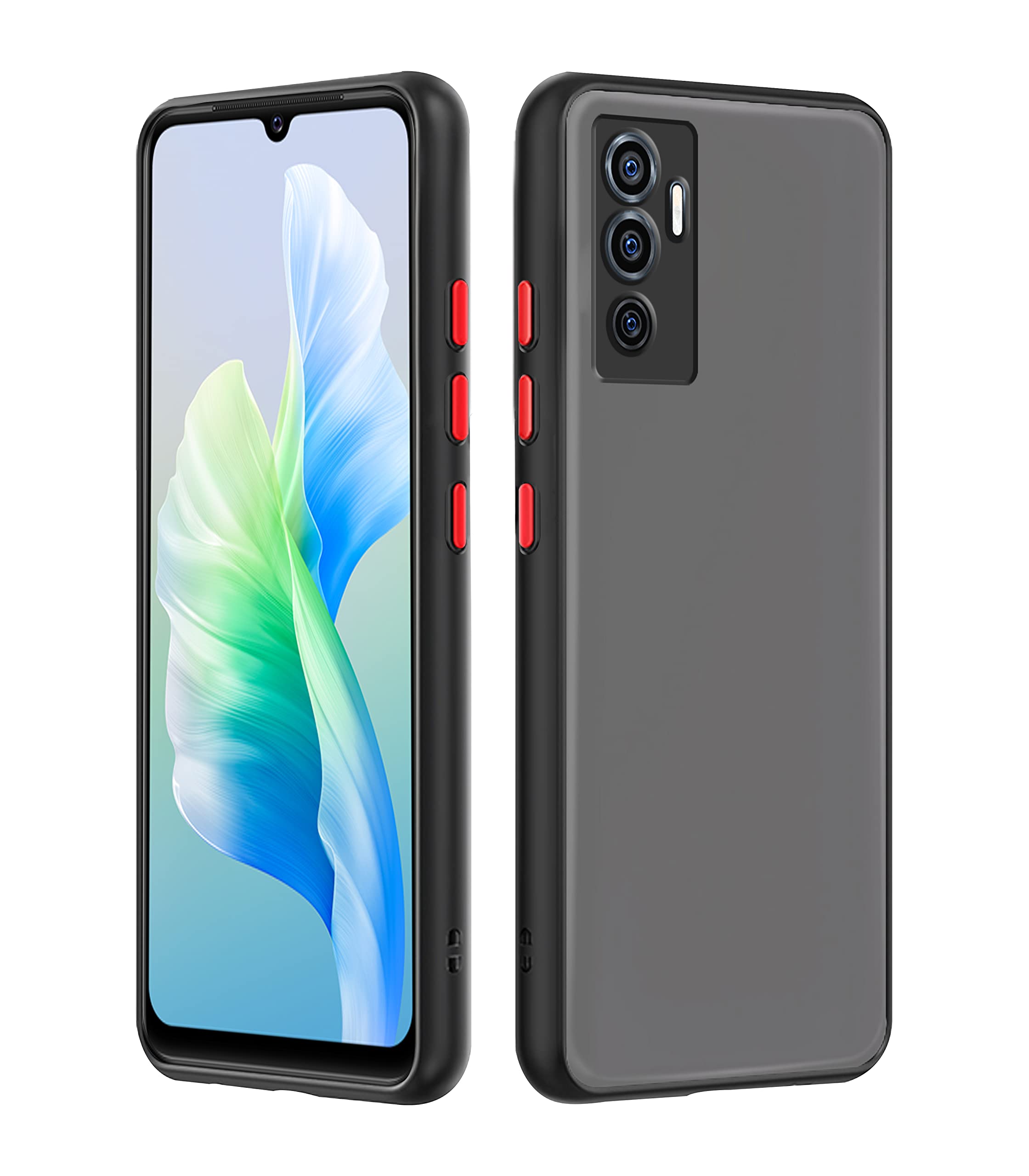 Black Hybrid phone cover for Vivo V23e 5G – Pikkme