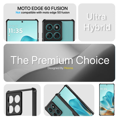 Pikkme Motorola Moto edge 60 fusion Eagle Back Cover (Black)