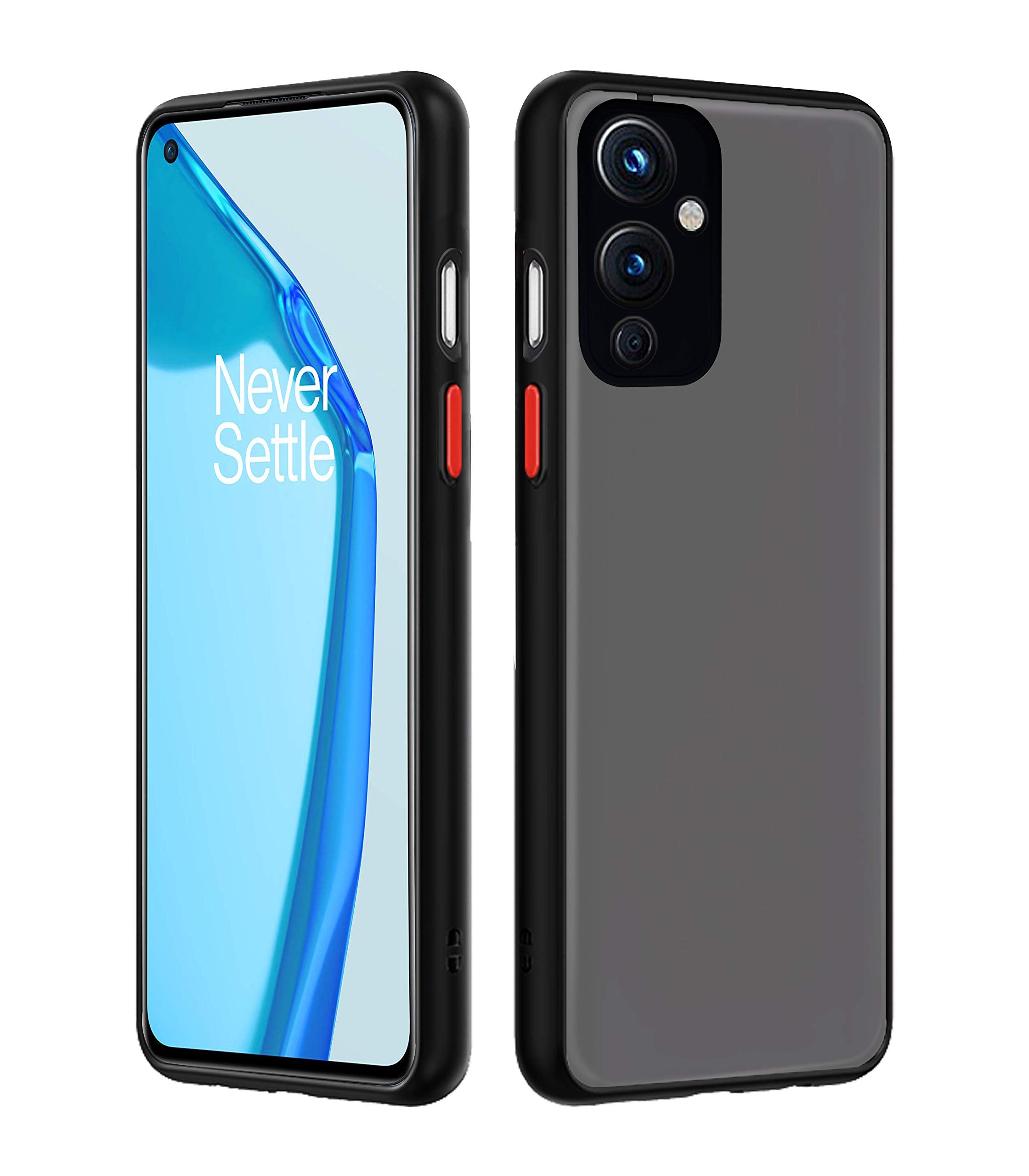 Pikkme black back cover for OnePlus 9