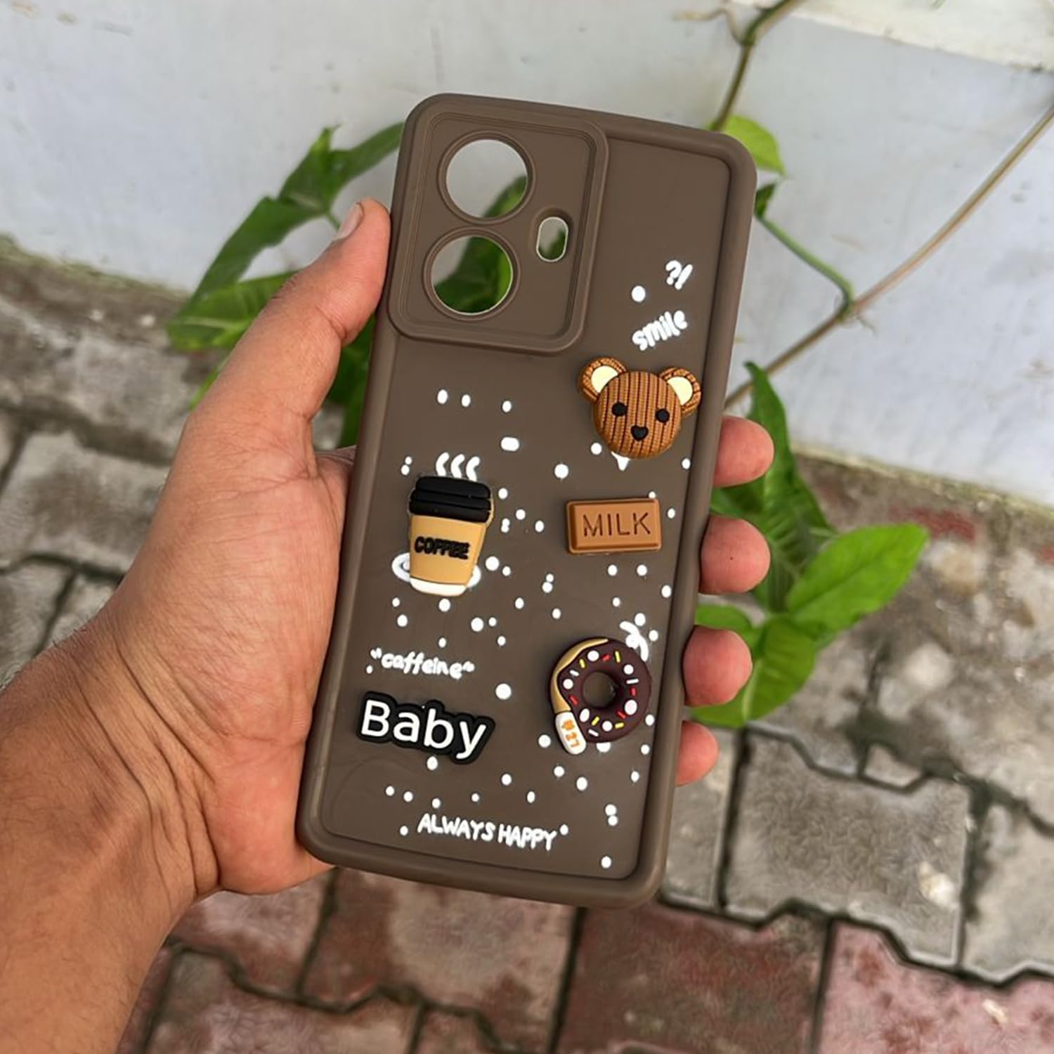 Realme 10 Pro Plus 5G Silicone back cover in brown by Pikkme – photo 7