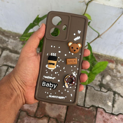 Realme 10 Pro Plus 5G Silicone back cover in brown by Pikkme – photo 7