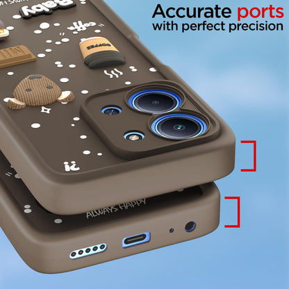 Pikkme brown Silicone phone cover for Redmi 15c 5G/3D – photo 4