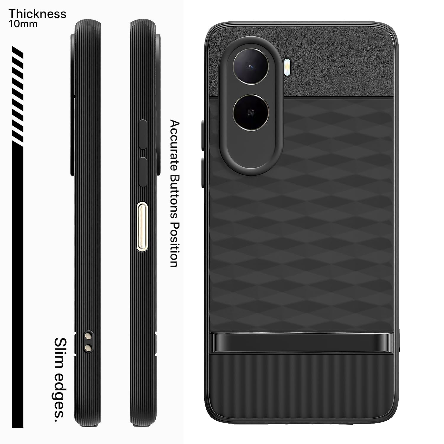 Pikkme black Silicone phone cover for Redmi A7 Pro/Poco C85x 5G – photo 3