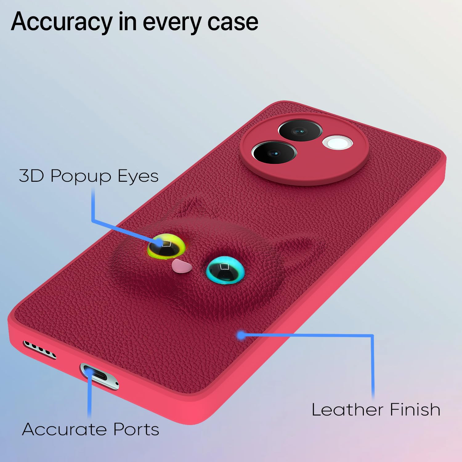 Vivo V30e 5G phone cover in pink by Pikkme – photo 4