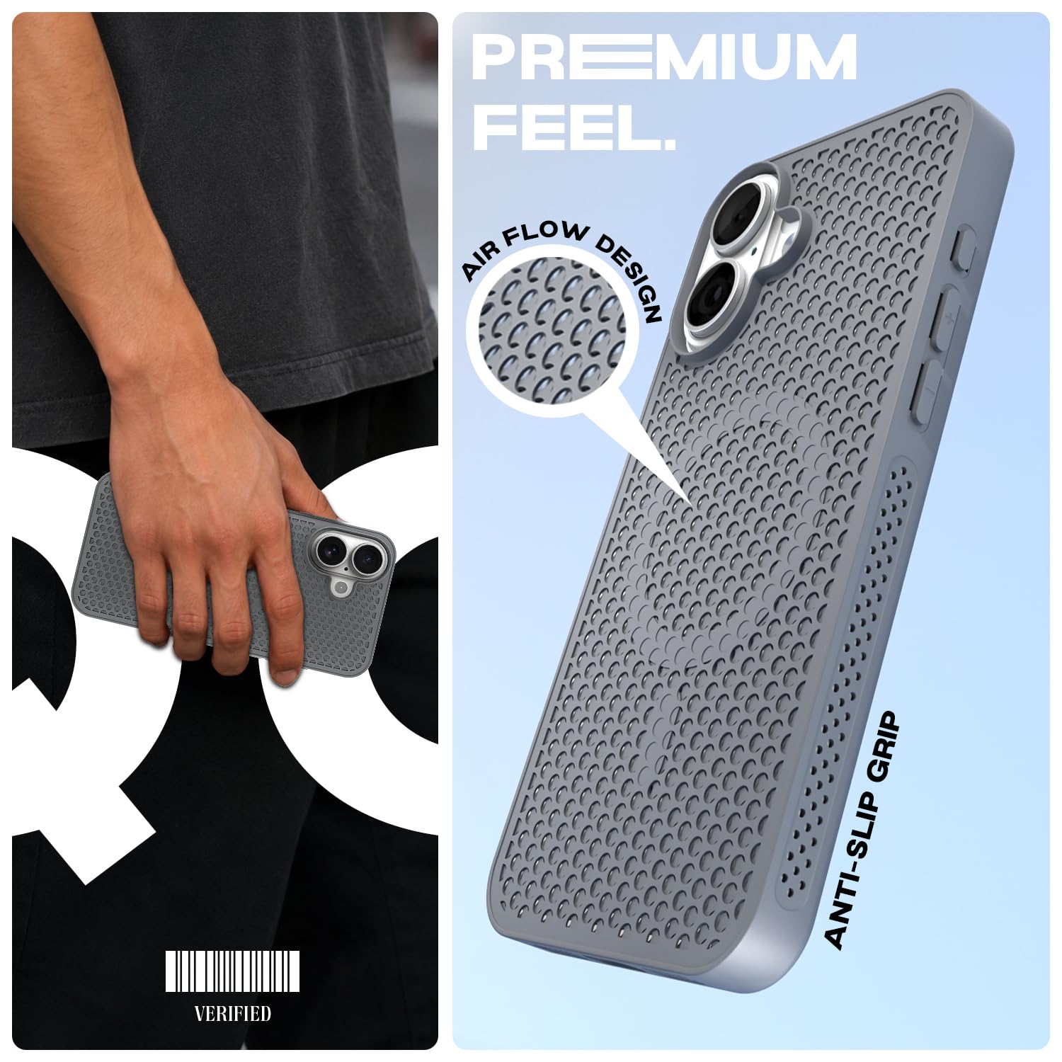 Grey back cover for iPhone 17 – Pikkme – photo 2